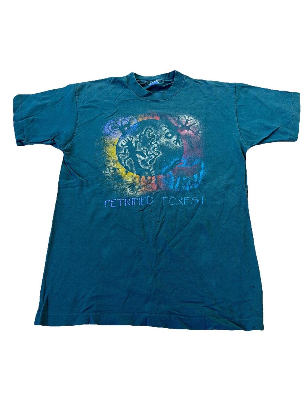 Distressed Vintage Petrified Forest T Shirt Single Large